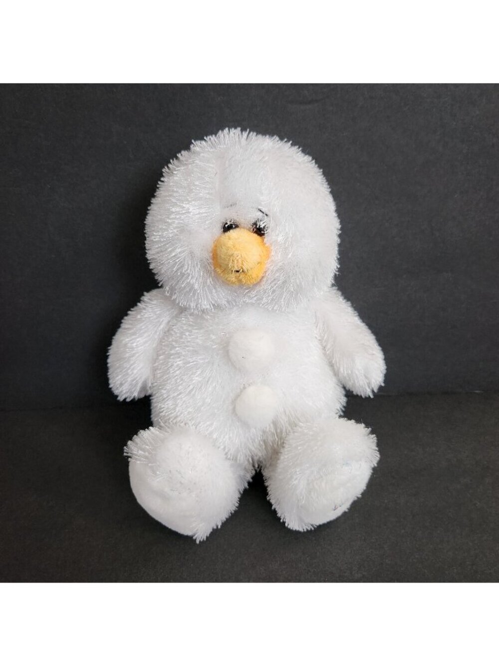 Ganz Webkinz Snowman Plush Soft Toy Plushie No Code HM370 White Shaggy Fuzzy